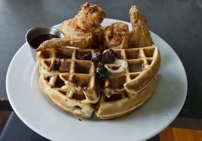 Fried Chicken and Waffles At M3 In Somerville