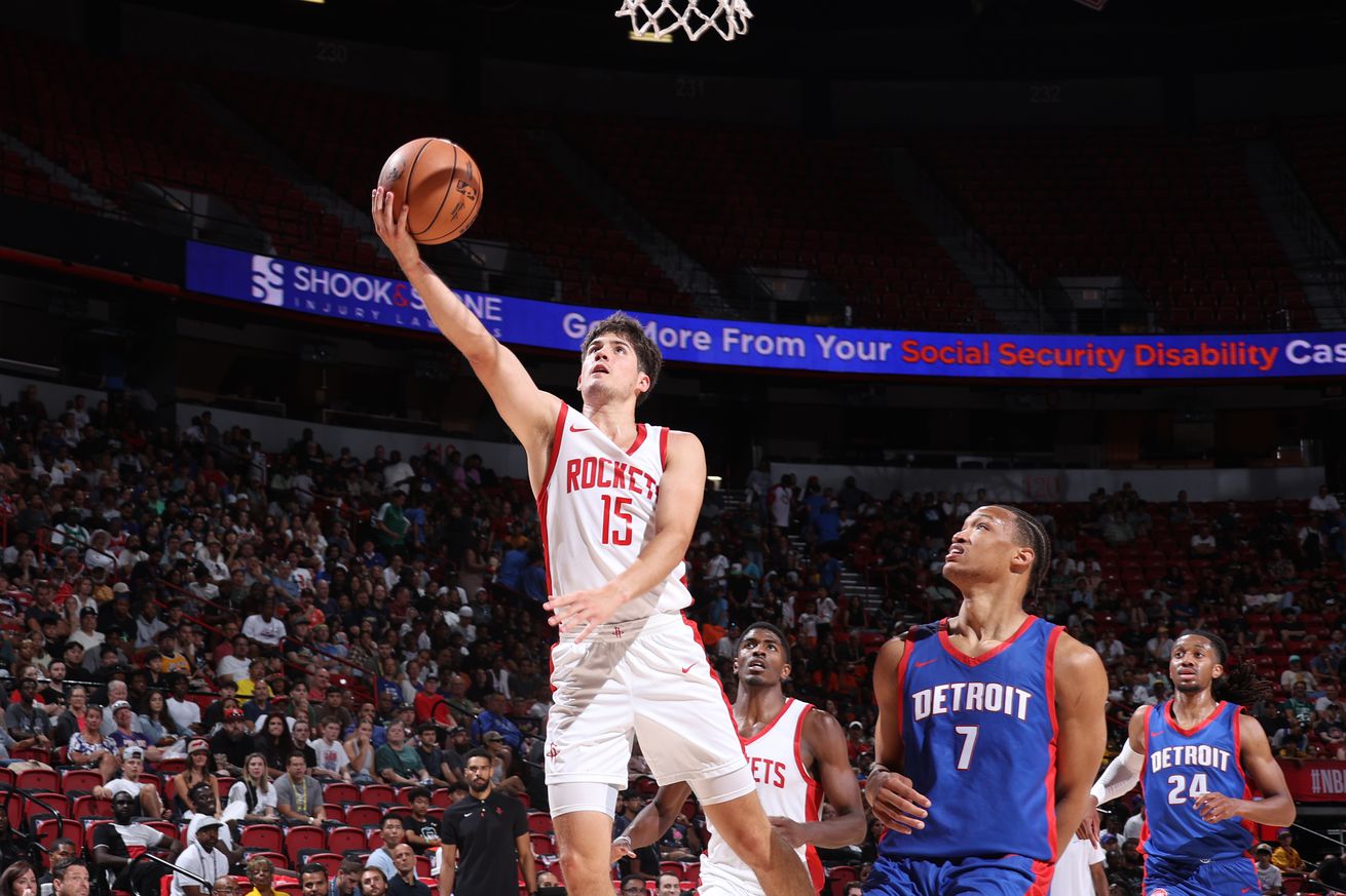 2024 NBA Summer League - Detroit Pistons v Houson Rockets