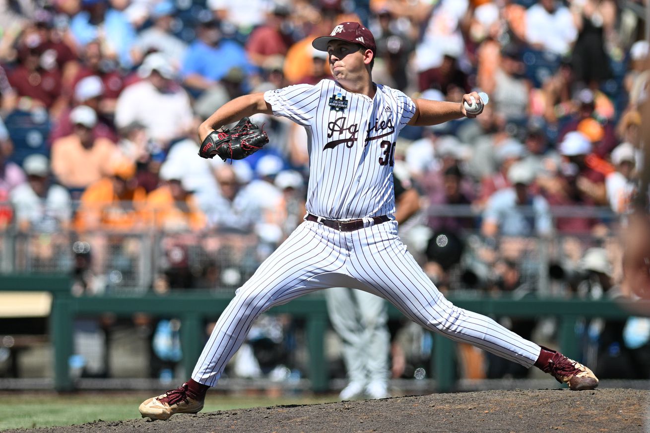 NCAA Baseball: College World Series-Tennessee v Texas A&M