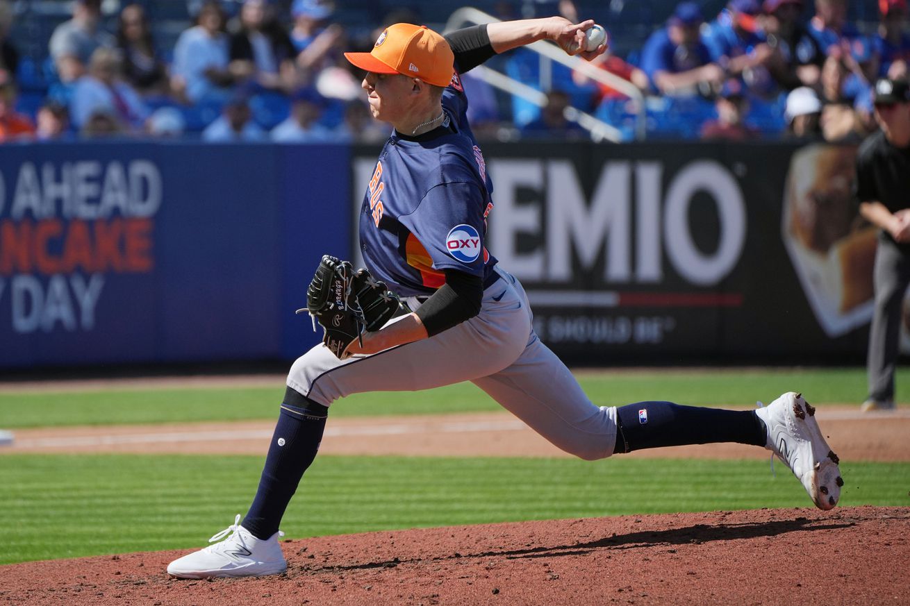 MLB: Spring Training-Houston Astros at New York Mets