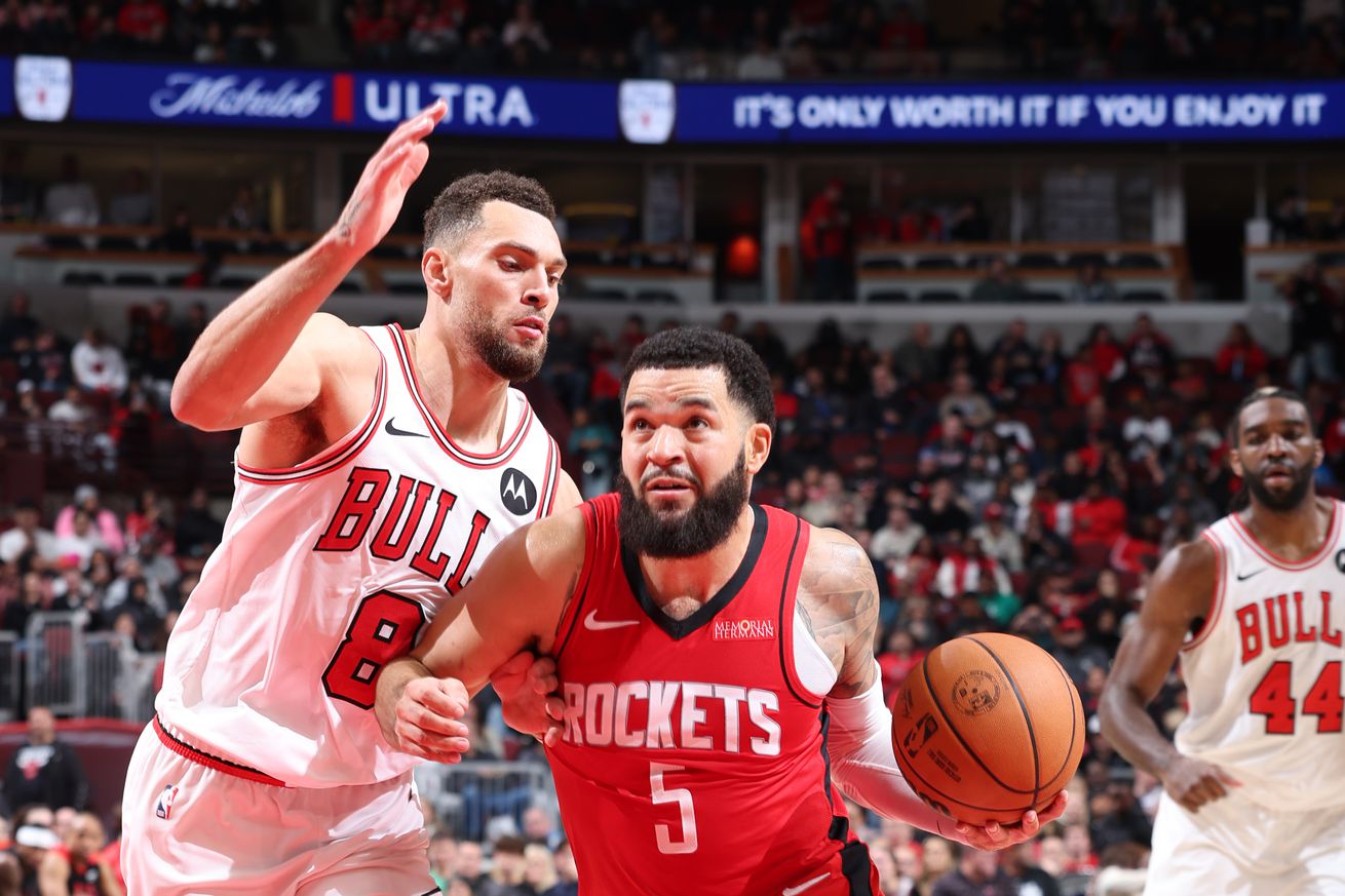 Houston Rockets v Chicago Bulls Fred VanVleet goes for a layup.