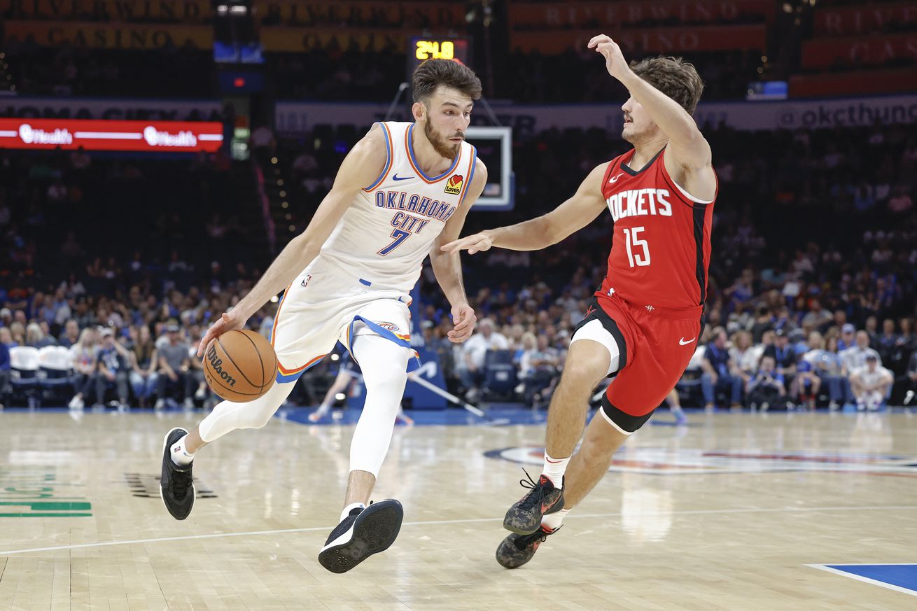 NBA: Preseason-Houston Rockets at Oklahoma City Thunder