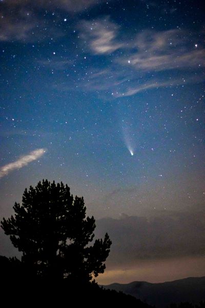 Comet C/2020 F3 Neowise From Mount Olympus In Greece