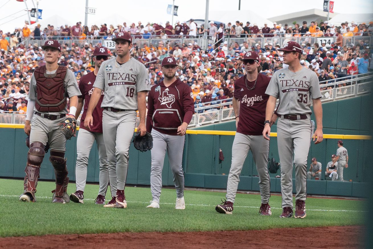 NCAA Baseball: College World Series-Tennessee v Texas A&M