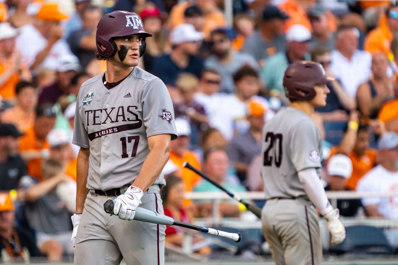 NCAA Baseball: College World Series-Tennessee v Texas A&M