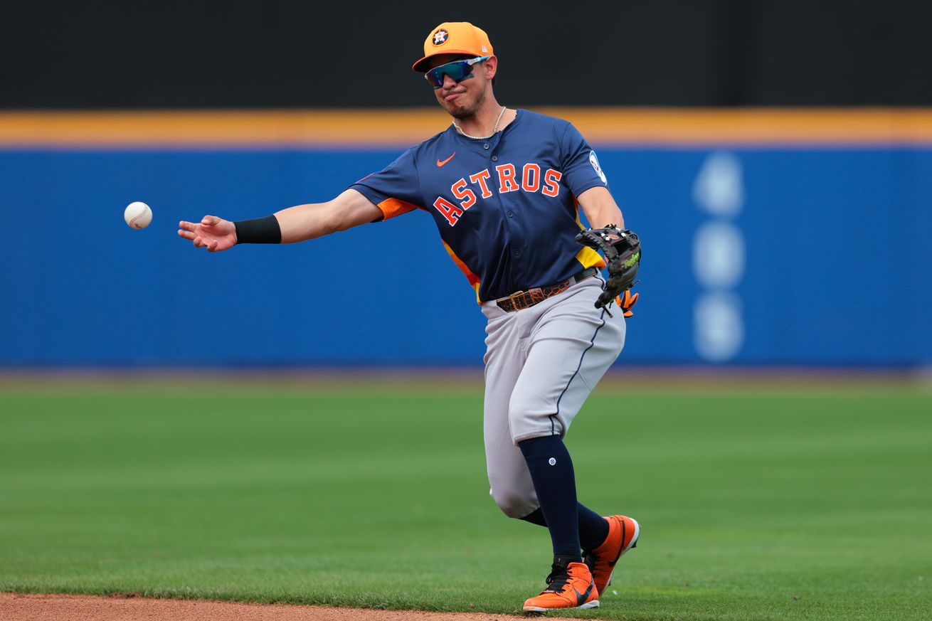 MLB: Spring Training-Houston Astros at New York Mets