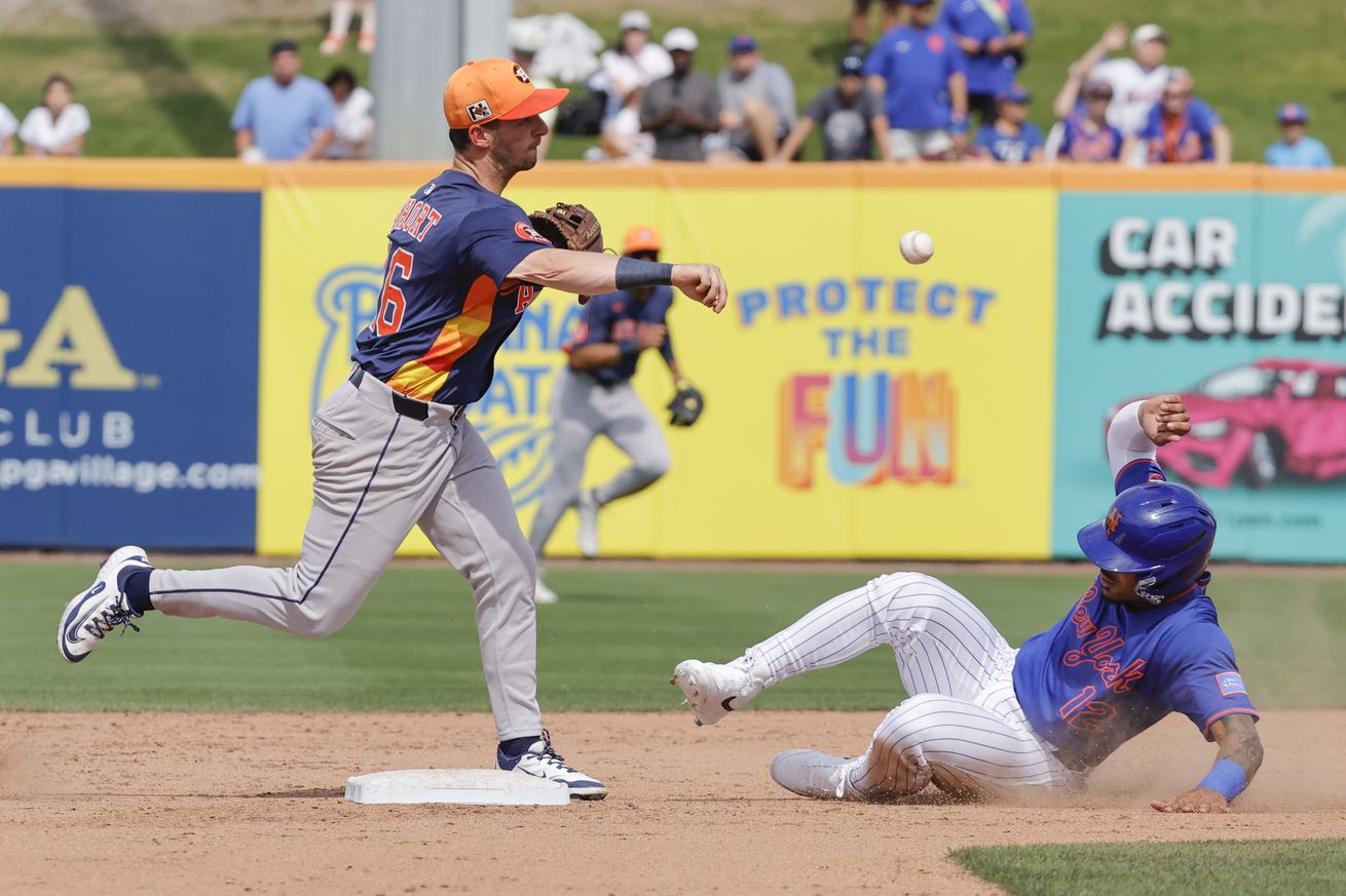 MLB: Spring Training-Houston Astros at New York Mets